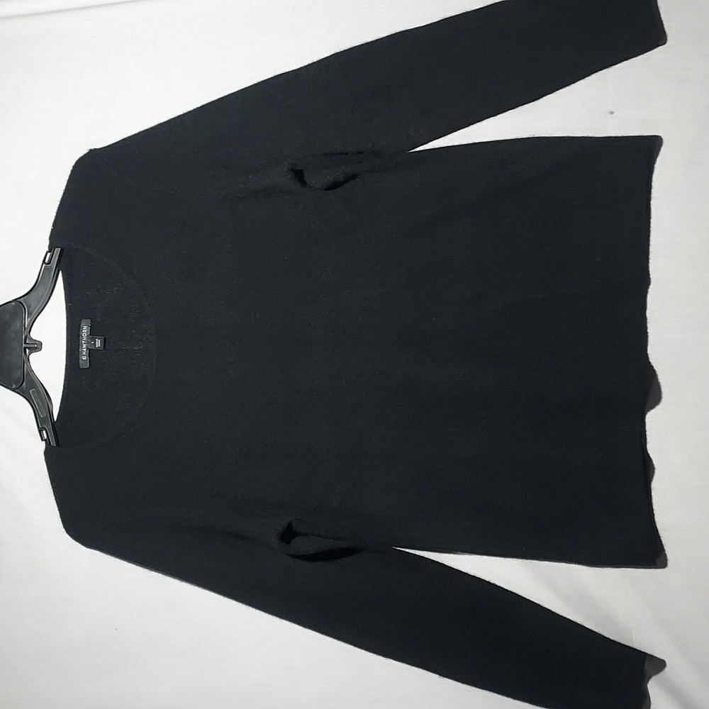 41 Hawthorn black 100% Cashmere crew neck‎ sweater women's size large